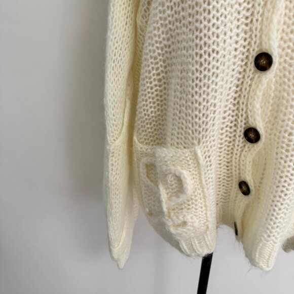 NWOT !Loewe Anagram mohair-blend cardigan - Picture 9 of 13